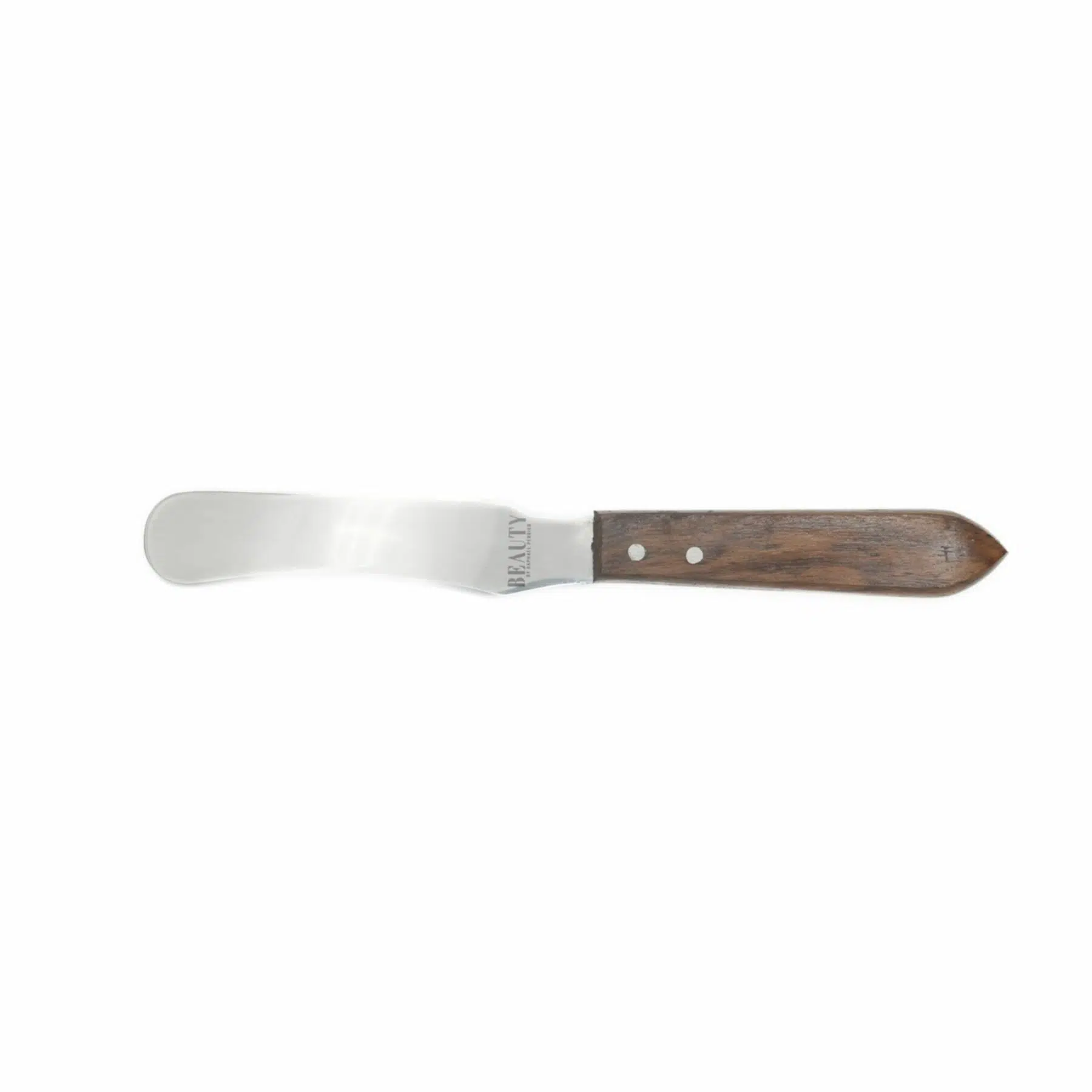 Spatule Inox Courbe Avec Manche En Bois - Beauty by Raphaël Perrier