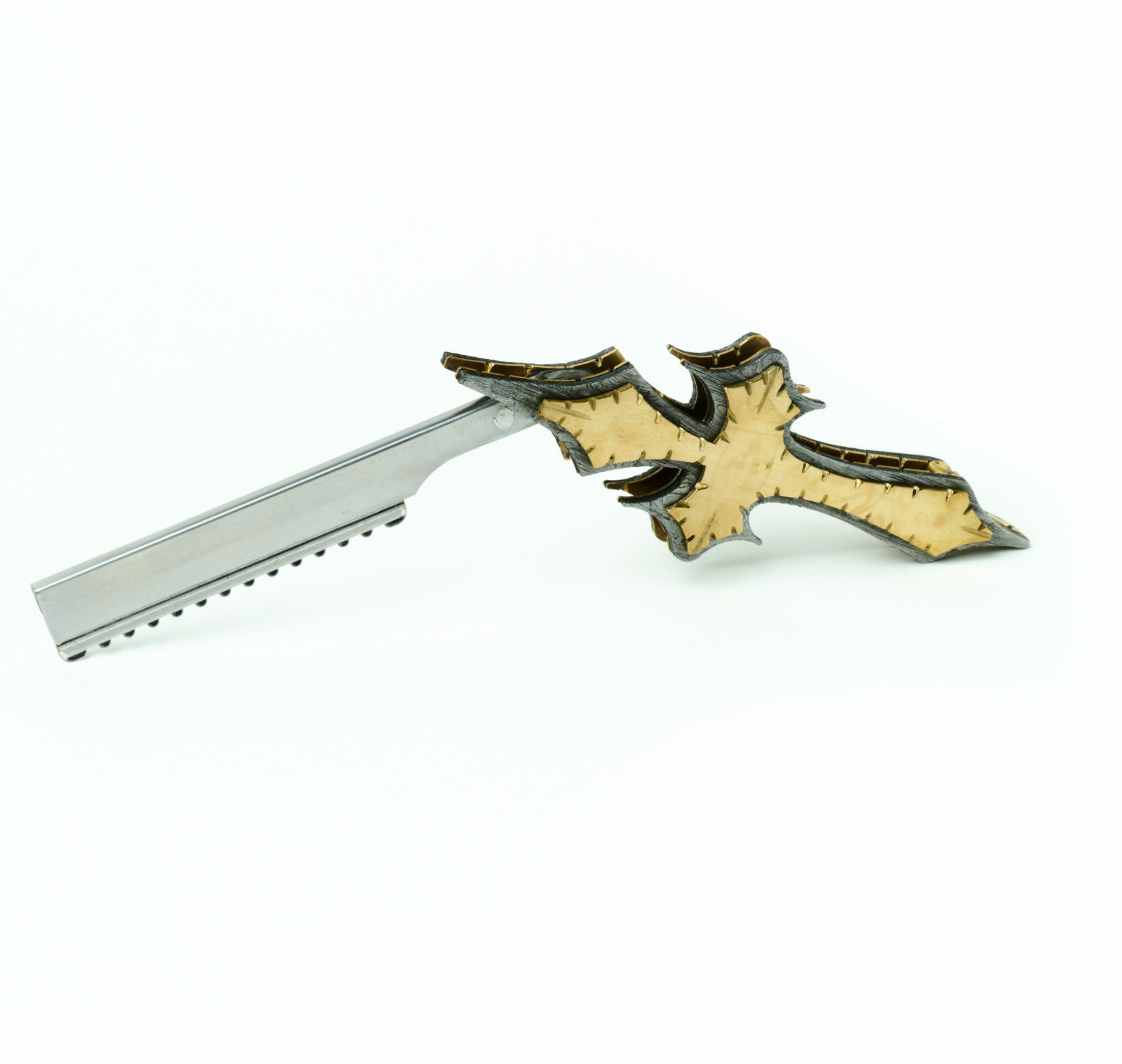 Rasoir à Lames Dentelées Gold Damas Cross - Victorivs