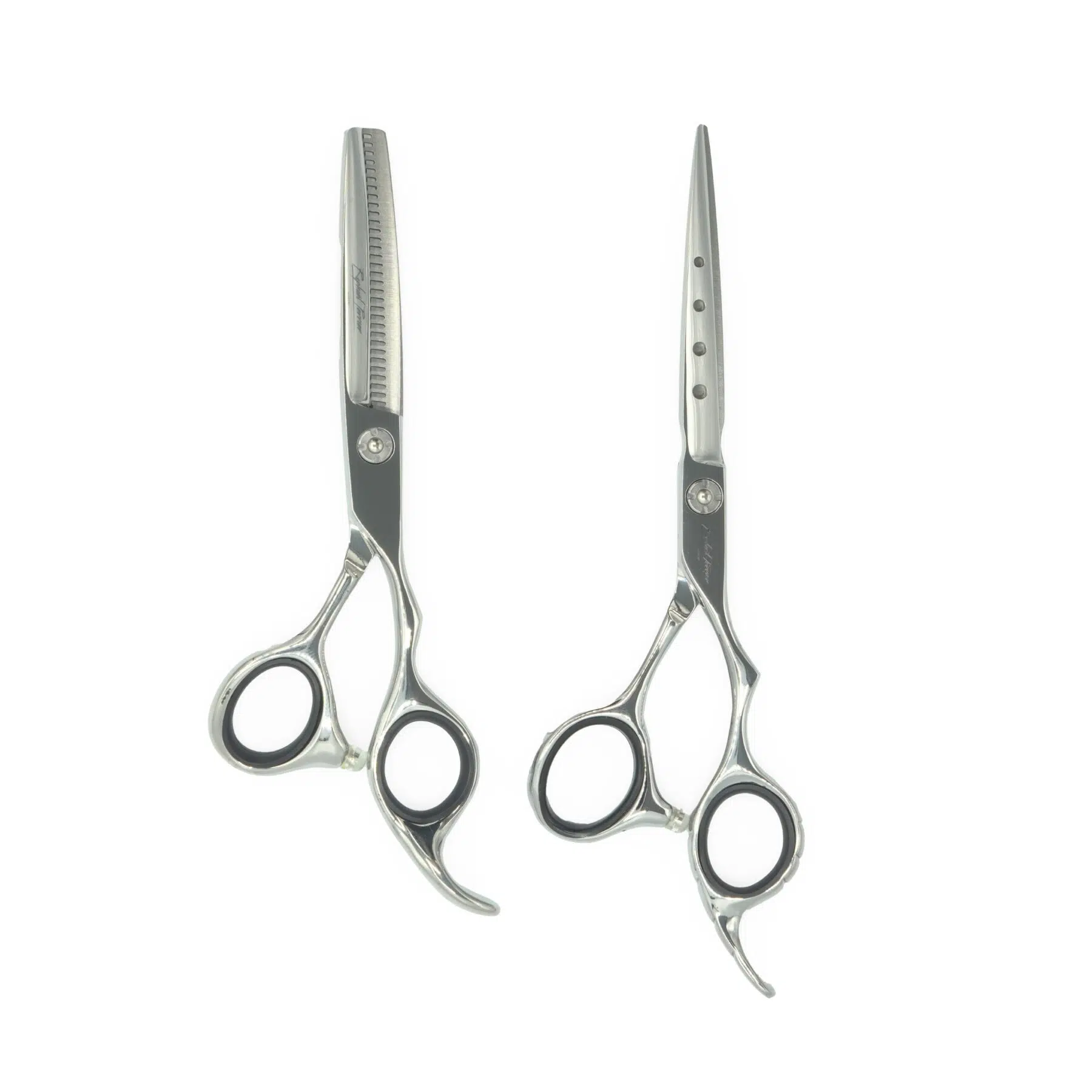 Pack Ciseaux Droits Prestigius 6″ et Ciseaux Sculpteurs Haut De Gamme 5.5″ - Raphaël Perrier